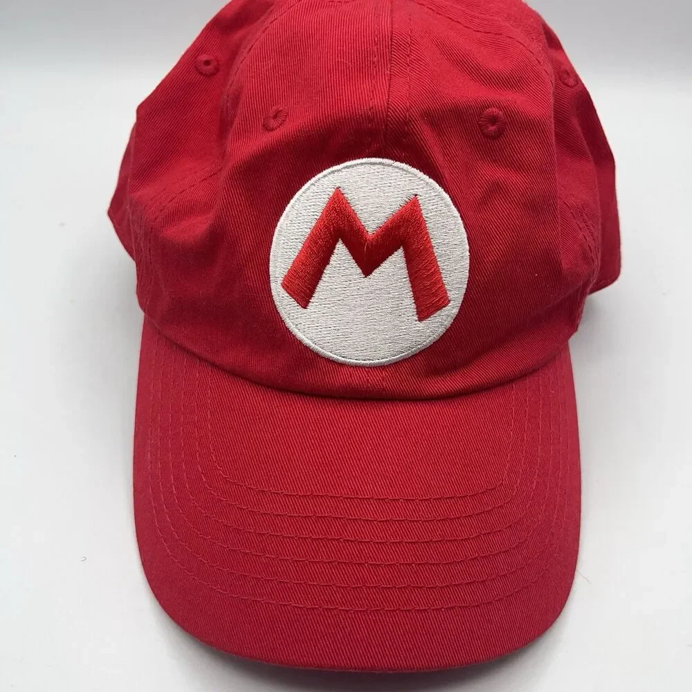 The Super Mario Bros Movie Hat Red Adjustable Ball Cap Snapback Nintendo